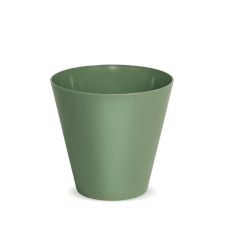 PROSPERPLAST Tubus ECO Wood Kúpos Virágcserép Zöld 20 cm, 10db-os csomag kerti tárolás