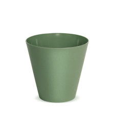 PROSPERPLAST Tubus ECO Wood Kúpos Virágcserép Zöld 30 cm, 10db-os csomag kerti tárolás