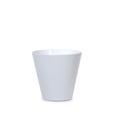 PROSPERPLAST Tubus Kúpos Virágcserép Fehér 20 cm, 10db-os csomag kerti tárolás