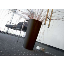 PROSPERPLAST Tubus Slim Shine magas virágcserép Ø25x47,6cm 15,5L Antracit kerti tárolás