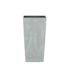 PROSPERPLAST Urbi Square Beton Hatású Négyzetes Virágcserép - Szürke 40 cm, 3db-os csomag kerti tárolás