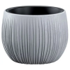PROSPERPLAST Virágcserép BETON Bowl, 18 x 14 cm, szürke, beton megjelenés