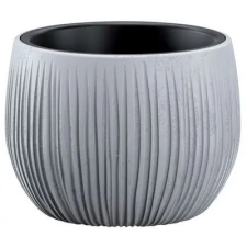 PROSPERPLAST Virágcserép BETON Bowl, 18 x 14 cm, szürke, beton megjelenés kerti dekoráció