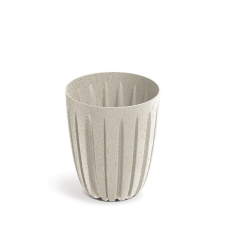 PROSPERPLAST Wario ECO Wood Bordázott Virágcserép Fehér, 5db-os csomag kerti tárolás