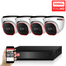 ProVision AHD-23B Dome 4 biztonsági kamerás kamerarendszer Full HD 2MP megfigyelő kamera