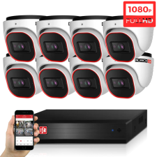 ProVision AHD-23B Dome 8 biztonsági kamerás kamerarendszer Full HD 2MP megfigyelő kamera