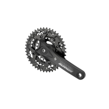 Prowheel Burner-301 négyszögtengelyes MTB hajtómű, 22-32-42T, 170 mm, alumínium, fekete kerékpár hajtómű