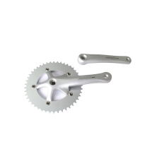 Prowheel Solid 246T-F négyszögtengelyes hajtómű, 46T, 1s, 170 mm, alumínium, ezüst kerékpár hajtómű