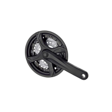 Prowheel TC-CM01 négyszögtengelyes MTB hajtómű, 22-32-42T, 175 mm, alumínium, fekete kerékpár hajtómű