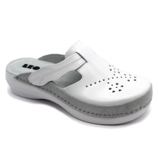  PU156 LEON Comfort női bőr klumpa gyógypapucs