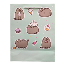 Puckator SRL Puckator ajándéktasak (33x26x12cm, L ) világoszöld, Ínyenc Pusheen lufi (5) ajándéktasak