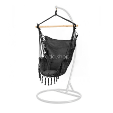 Puerto függőszék állvánnyal fekete-fehér kerti bútor