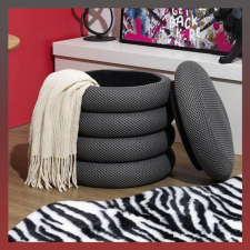  Puff tároló atom szürke HD0428 bútor