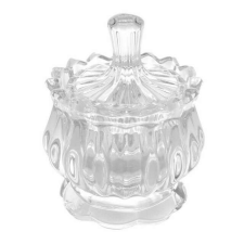Pufo Elegance üveg cukorkásüveg, 12 cm, fedővel papírárú, csomagoló és tárolóeszköz