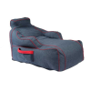  Pufrelax Player Gamer babzsák fotel - Levehető textilhuzat, Memory Mix szivacspelyhekkel töltve - Blue Denim