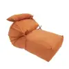  Pufrelax Yoga XL Babzsák fotel + Párna - Textil huzat - Memory Mix szivacspehely töltet - Terracotta orange