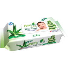 Pufy fresh nedves törlőkendő 72db aloe vera tisztító- és takarítószer, higiénia