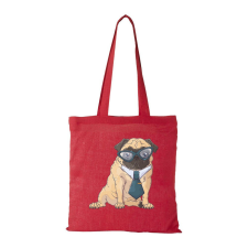 Pug Dog - Bevásárló táska piros ajándéktárgy