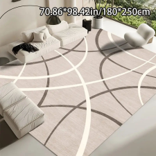 Puha bársony szőnyeg, görbe vonalak minta 180x250cm BR552959-5 lakástextília