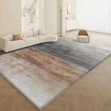  Puha gyapjú szőnyeg - Fekete &amp; Barna 160x200cm DK907930-3 lakástextília