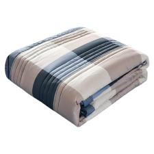 Puha légáteresztős nyári takaró 203x229cm - Kék fehér PW68406-12 lakástextília