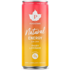 Puhdistamo Natural energy 330ml rhuby limonádé természetes energiaital DRS üdítő, ásványviz, gyümölcslé
