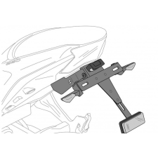 PUIG Adjustable license support PUIG 3180N fekete egyéb motorkerékpár alkatrész