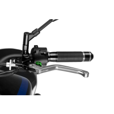PUIG Clutch lever without adapter PUIG 3.0 220PV hosszú silver/green egyéb motorkerékpár alkatrész