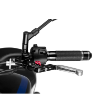 PUIG Clutch lever without adapter PUIG 3.0 24PNR extendable folding silver/red egyéb motorkerékpár alkatrész