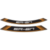 ﻿PUIG Rim strip PUIG ER6 9311T narancssárga set of 8 rim strips