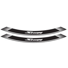 PUIG Rim strip PUIG SCOOPY 5559P ezüst set of 8 rim strips tankpad