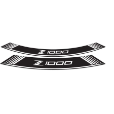 ﻿PUIG Rim strip PUIG Z1000 7590B white set of 8 rim strips tankpad