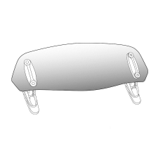 PUIG Spare visor PUIG 6268H fixed by screws smoke bukósisak