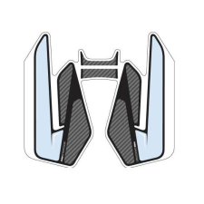 ﻿PUIG Tank pad PUIG SPECIFIC 8438C carbon look with side part tankpad