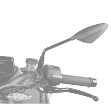 PUIG Visszapillantó tükör PUIG RS2 FAIRING FITTING 7353C carbon look bal motorkerékpár visszapillantó