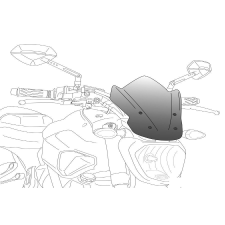 PUIG Windshield PUIG NEW. GEN SPORT 9702H smoke bukósisak