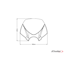 PUIG Windshield PUIG NEW. GEN TOURING 20527W áttetsző egyéb motorkerékpár alkatrész