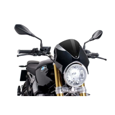 ﻿PUIG Windshield PUIG RETROVISION 7012N matt black fekete bukósisak
