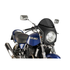 PUIG Windshield universal PUIG SEMI-FAIRING 9553F matt black dark smoke bukósisak