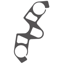 PUIG Yoke protector PUIG X-TREME 9110C carbon look tankpad