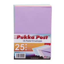 Pukka pad Boríték, C6, szilikonos, PUKKA PAD &quot;Pastel&quot;, vegyes színek boríték