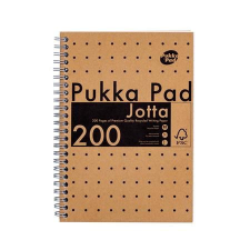 Pukka pad Jotta Kraft spirálfüzet A5, vonalas, 100 lap (9567-KRA) füzet