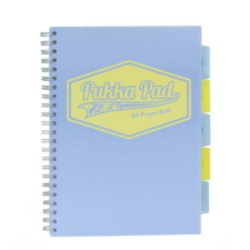 Pukka pad Spirálfüzet, A4, vonalas, 100 lap, PUKKA PAD Pastel project book, vegyes szín (PUP8630V) gyűrűskönyv