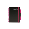 Pukka PUKKA PAD Spirálfüzet, A5, vonalas, 100 lap, PUKKA PAD, "Neon black project book"