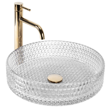  Pultos mosdókagyló Rea Cristal Transparent 39 szaniter