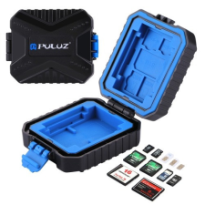 PULUZ 11in1 Memóriakártya Tok 3SIM + 2XQD + 2CF + 2TF + 2SD Kártya fényképező tartozék