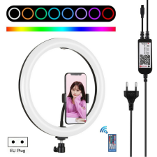 PULUZ 30cm RGB Színes LED Körfény körlámpa Ringlight stúdió lámpa
