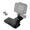 PULUZ 360° gyorsrögzítő csipesz, hátizsákra / siltes sapkára - GoPro, Insta360, DJI és egyéb kamerák
