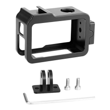 PULUZ Fém kameraház vakupapuccsal Osmo Action 4/3 sportkamera kellék