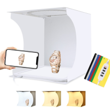  PULUZ Fotódoboz, Tárgysátor - 30x30cm összecsukható LED Fotobox tárgysátor
